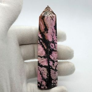 Pink and Black Crystal Tower